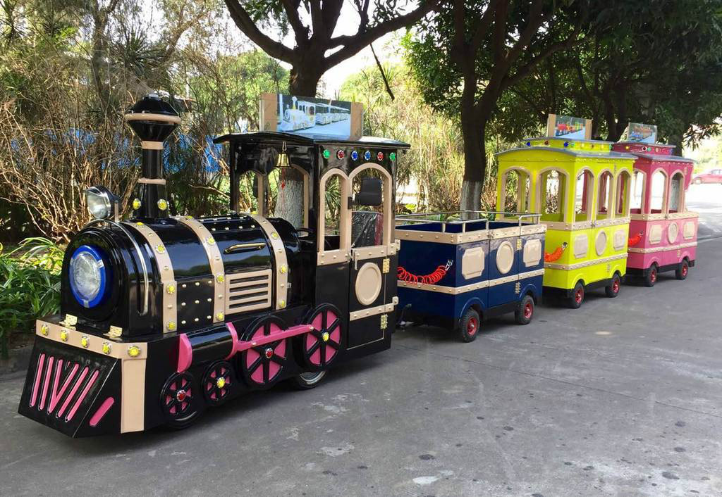 甘肃景区广商场无轨观光小火车电动儿童游乐设备小火车可坐人户外玩具